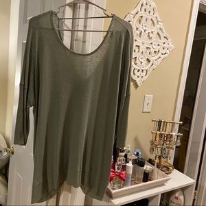 Olive Green Daytrip Top from Buckle - Open Back!
